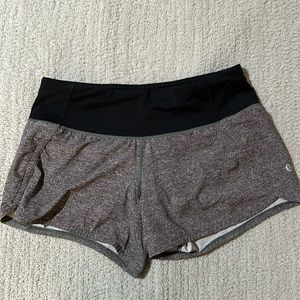 Gray Lululemon shorts size 4